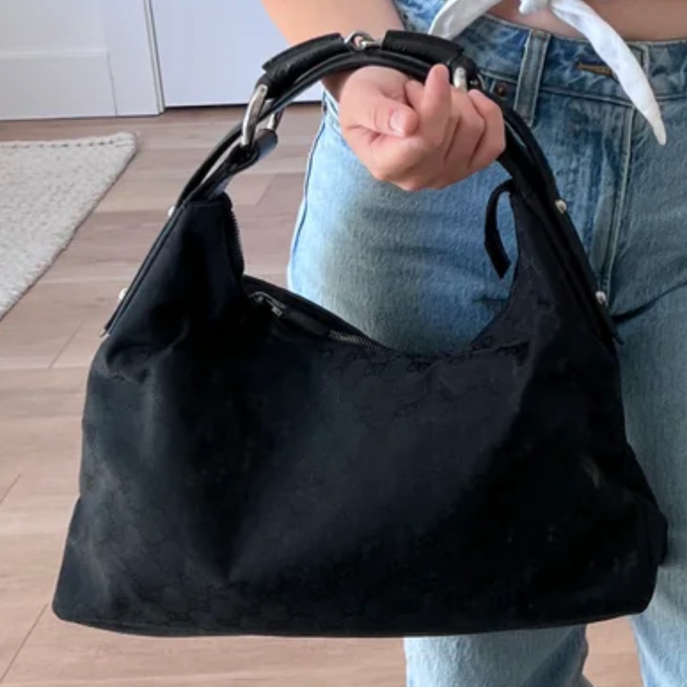 GUCCI vintage black hobo bag - Picture 9 of 10